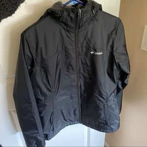 Columbia Black Windbreaker Jacket - Like New